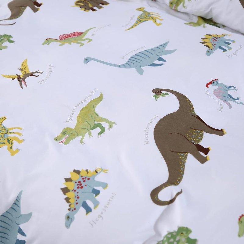 MAG 2Pcs White Dinosaure Toddler Pillowcases(13”*18”),Travel Pillowcase Cover,Mini Size Pillowcases (Toddler, White) - Image 4